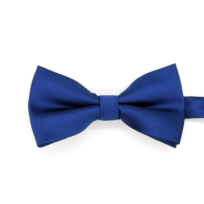 Microfiber woven navy bowtie