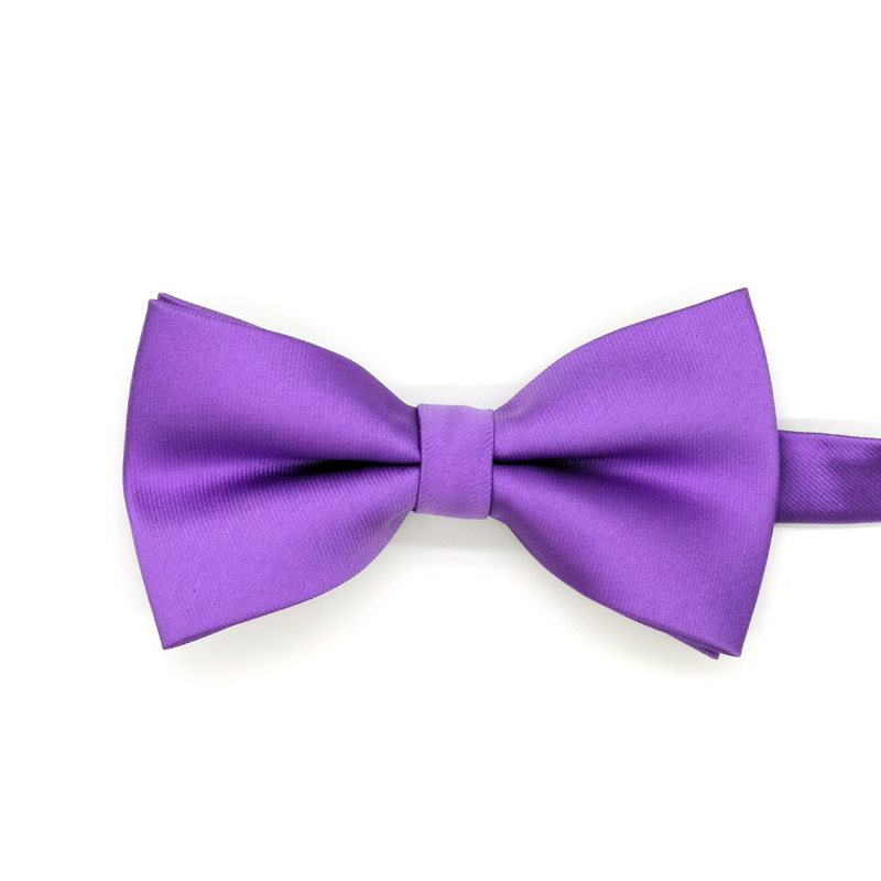 Microfiber purple bowtie